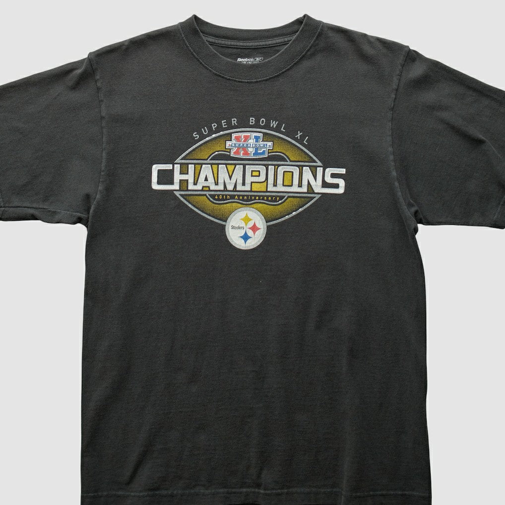 Fanatics Pittsburgh Steelers Reebok 2006 T-Shirt Black Vintage