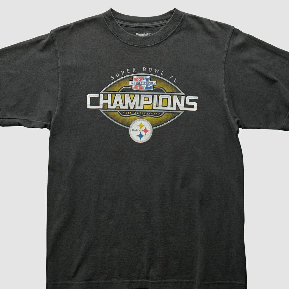 Fanatics Pittsburgh Steelers Reebok 2006 T-Shirt Black Vintage
