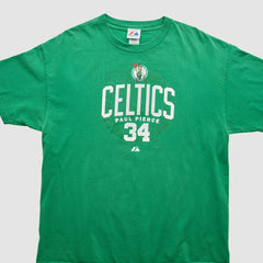 Boston Celtics Majestic 2000s T-Shirt Green Vintage | Vintage Near Me