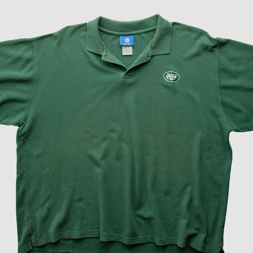 Fanatics New York Jets Reebok 2000s Polo Green Vintage