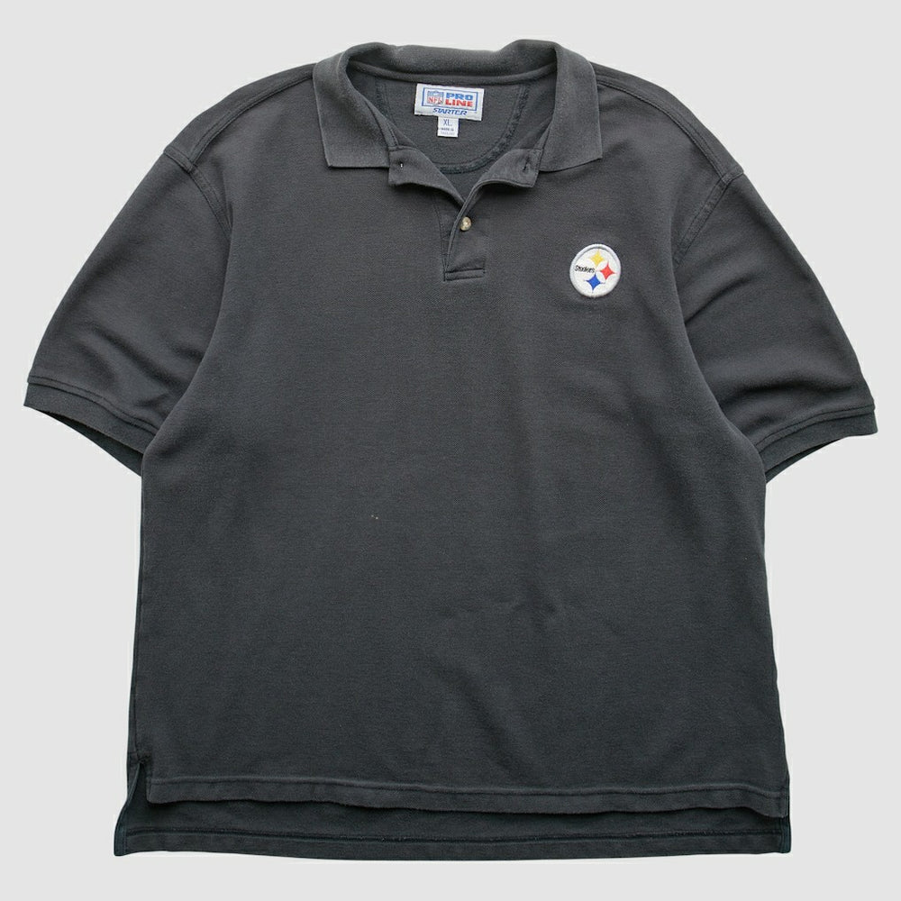 Fanatics Pittsburgh Steelers Starter 90s Polo Black Vintage