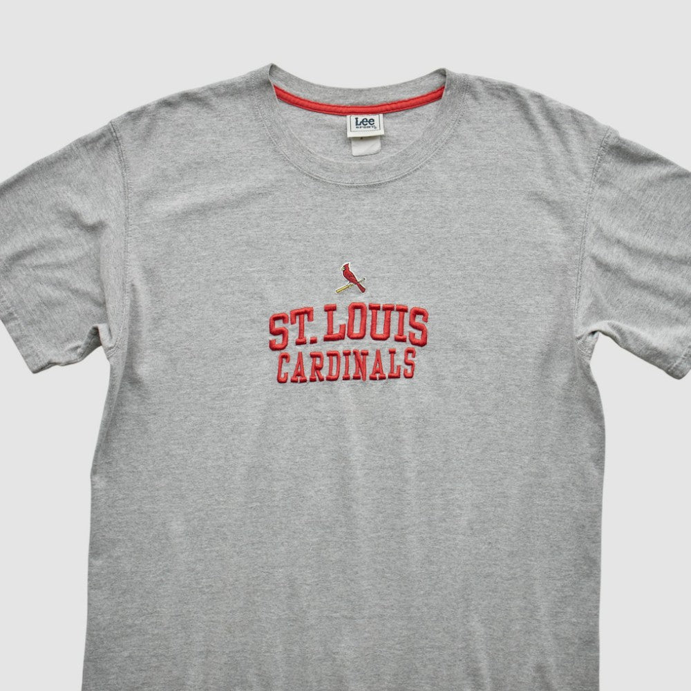 St. Louis Cardinals Lee Apparel 2000s T-Shirt - Gray - Vintage - Fanatics Discount