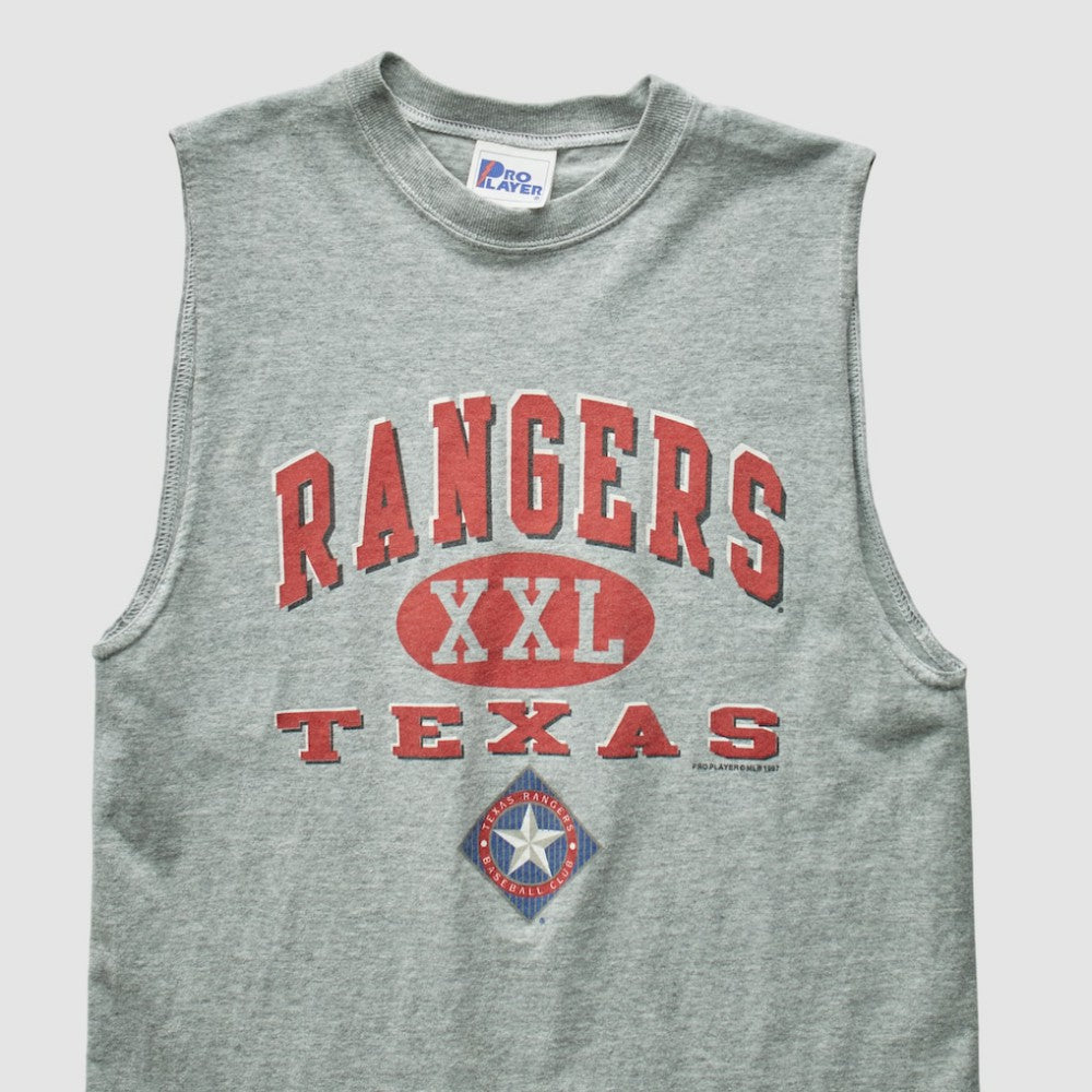 Texas Rangers Pro Player 1997 Tank - Heather Gray - Vintage - Fanatics Sale