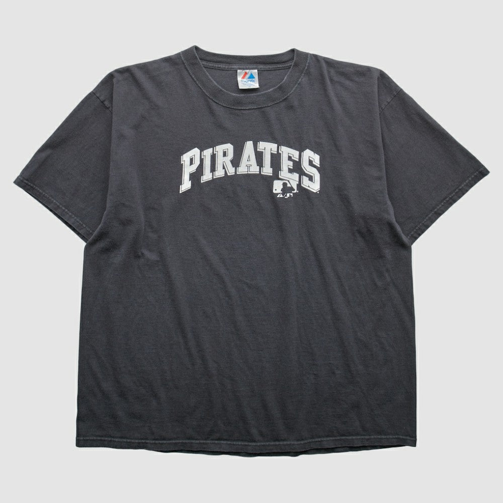 Pittsburgh Pirates Majestic 2000s T-Shirt - Gray - 2XVintage - Fanatics Sale