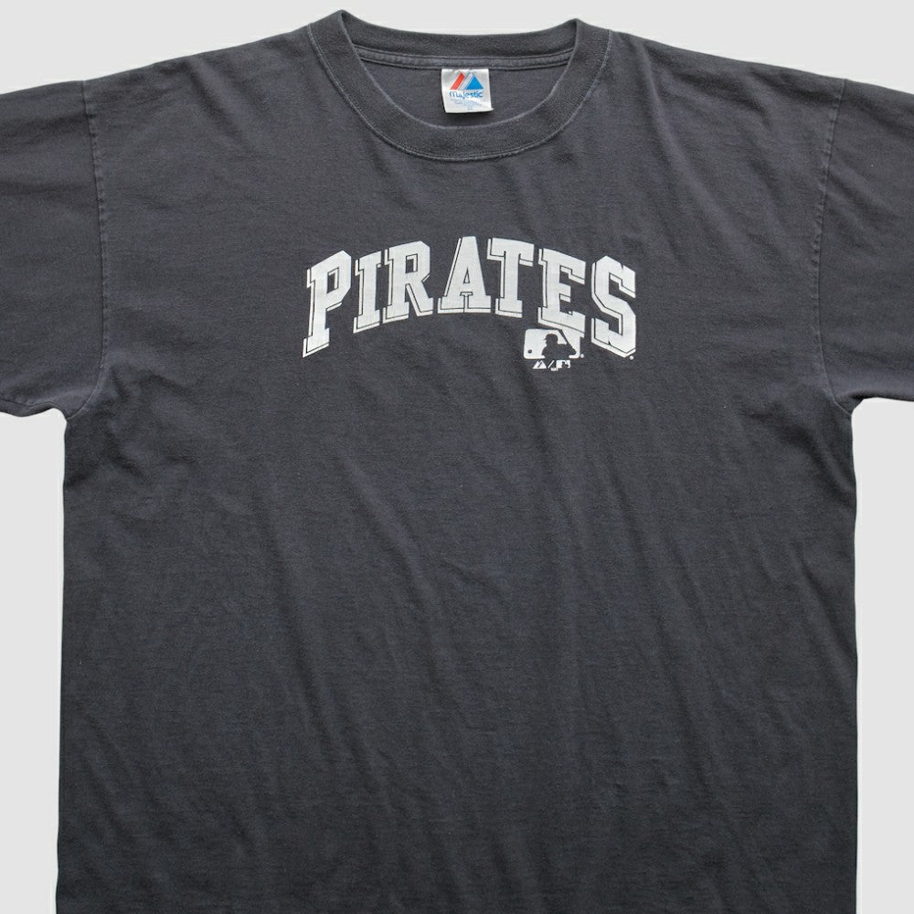 Pittsburgh Pirates Majestic 2000s T-Shirt - Gray - 2XVintage - Fanatics Sale