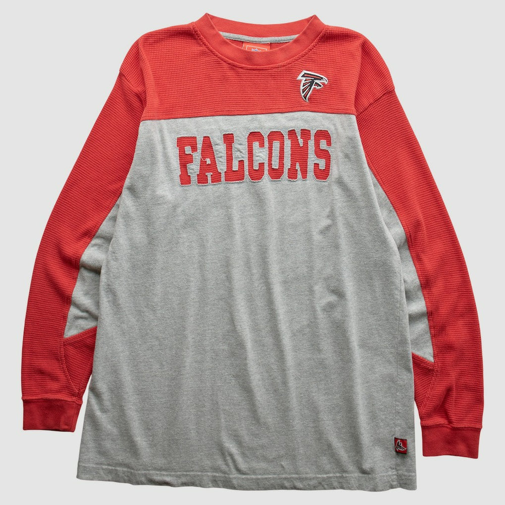 Fanatics Atlanta Falcons NFL 2000s Long Sleeve T-Shirt Gray Vintage