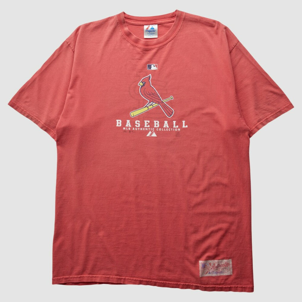 St. Louis Cardinals Majestic 2000s T-Shirt - Red - XVintage - Fanatics on Sale