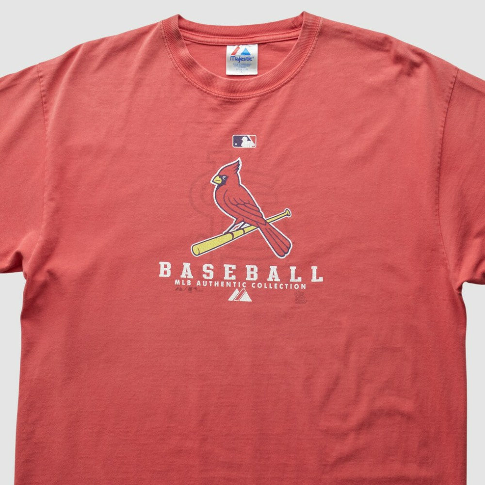St. Louis Cardinals Majestic 2000s T-Shirt - Red - XVintage - Fanatics on Sale
