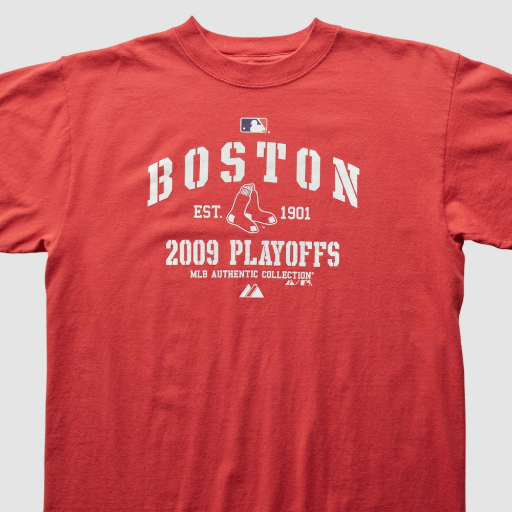 Boston Red Sox Majestic 2000s T-Shirt - Red - Vintage - Fanatics Lifestyle