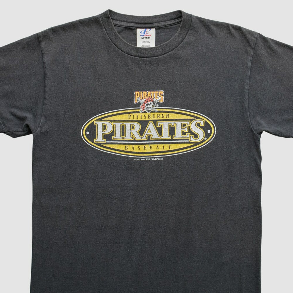 Pittsburgh Pirates Logo Athletic 2000 T-Shirt - Gray - Vintage - Fanatics Online