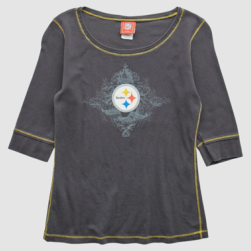 Fanatics Pittsburgh Steelers NFL 2000s T-Shirt Gray Vintage