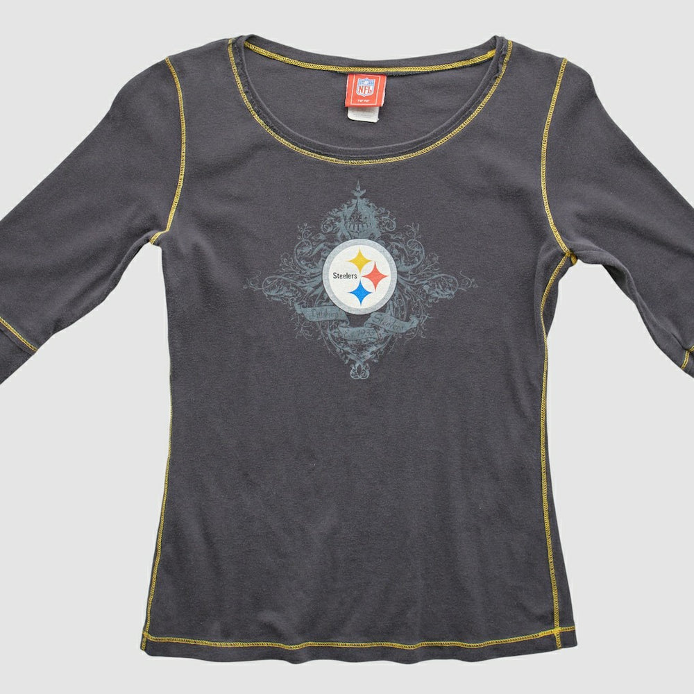 Fanatics Pittsburgh Steelers NFL 2000s T-Shirt Gray Vintage