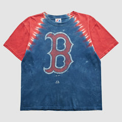 Boston Red Sox Majestic 2000s T-Shirt - Blue - Vintage - Fanatics Sale