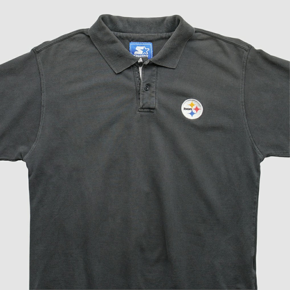 Fanatics Pittsburgh Steelers Starter 2000s Polo Black Vintage