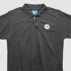 Fanatics Pittsburgh Steelers Starter 2000s Polo Black Vintage