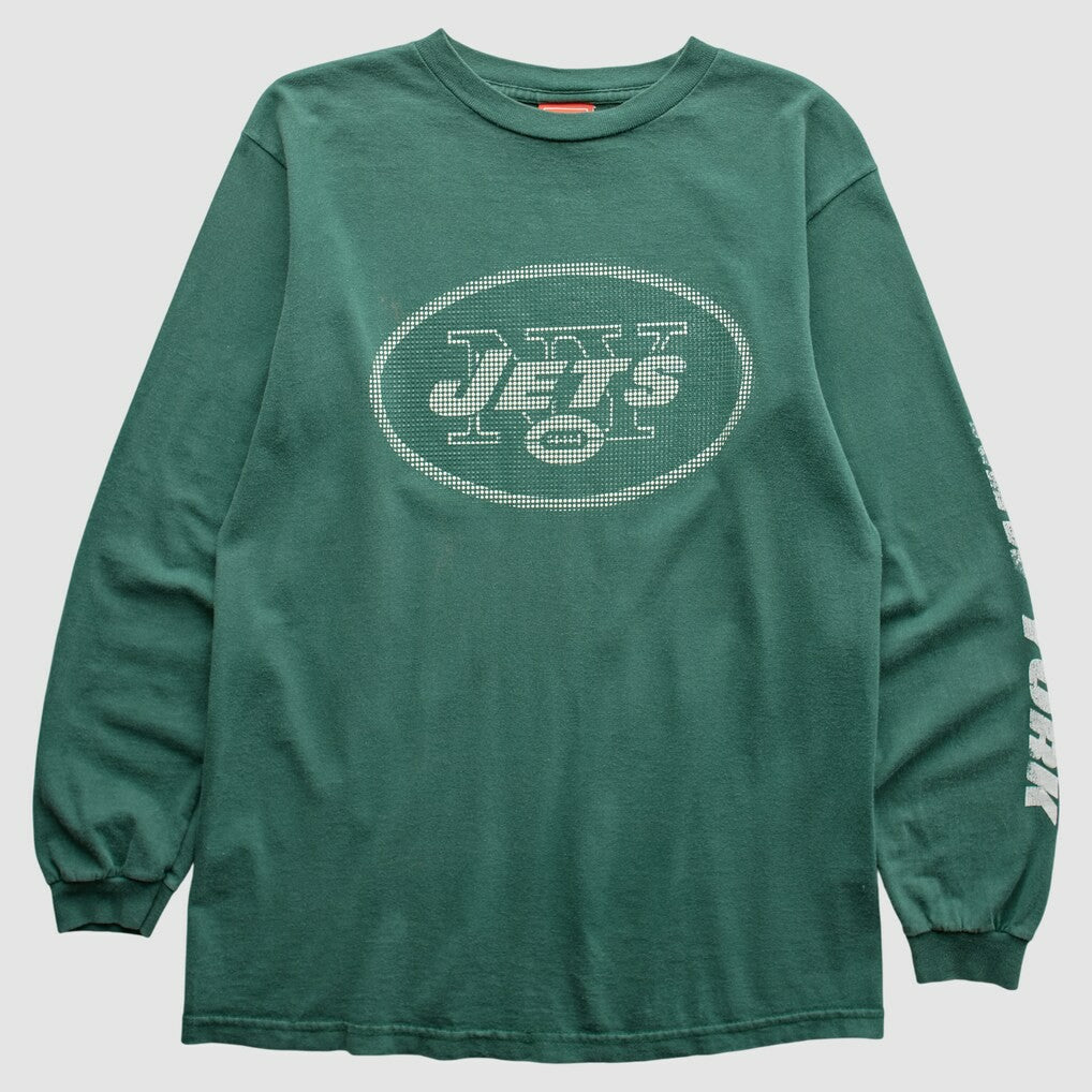 Fanatics New York Jets NFL 2000s Long Sleeve T-Shirt Green Vintage