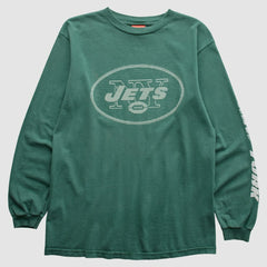 Fanatics New York Jets NFL 2000s Long Sleeve T-Shirt Green Vintage