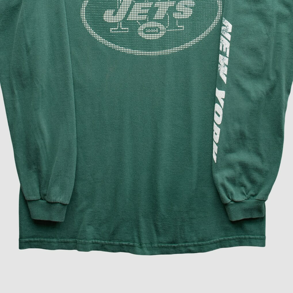 Fanatics New York Jets NFL 2000s Long Sleeve T-Shirt Green Vintage