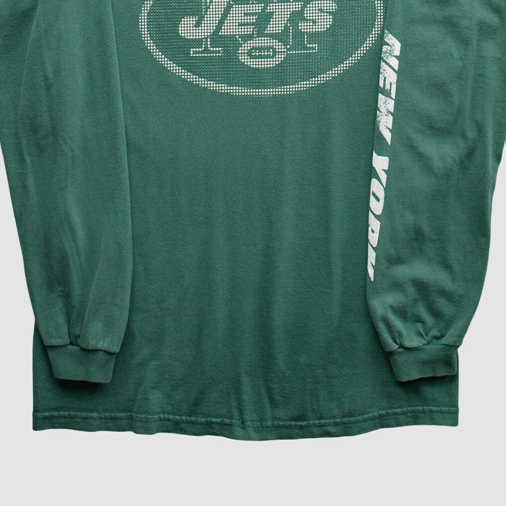 Fanatics New York Jets NFL 2000s Long Sleeve T-Shirt Green Vintage