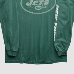 Fanatics New York Jets NFL 2000s Long Sleeve T-Shirt Green Vintage