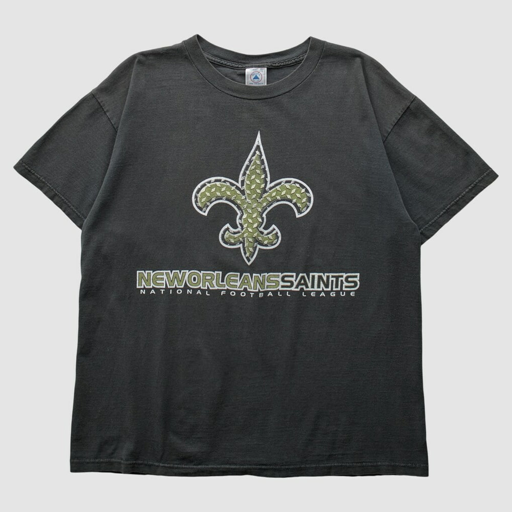 Fanatics New Orleans Saints Delta 2000s T-Shirt Black Vintage