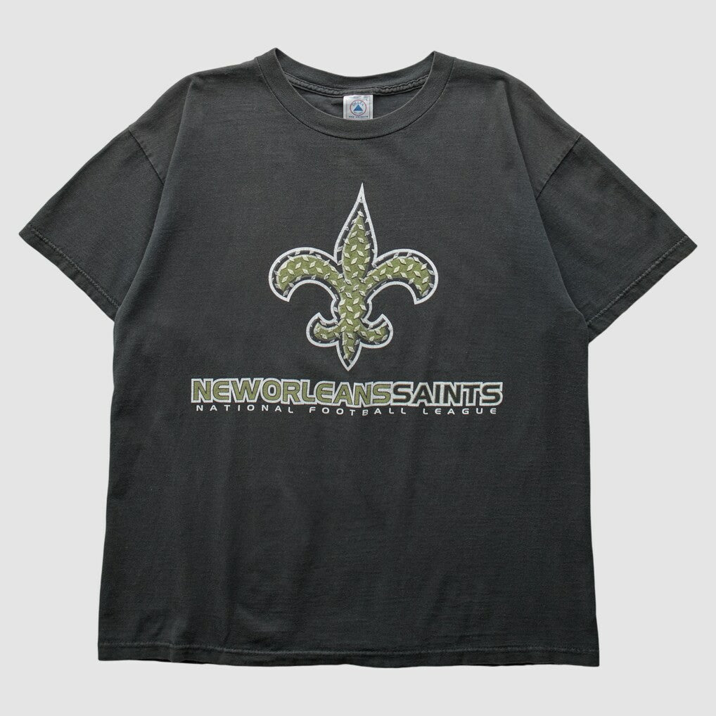 Fanatics New Orleans Saints Delta 2000s T-Shirt Black Vintage