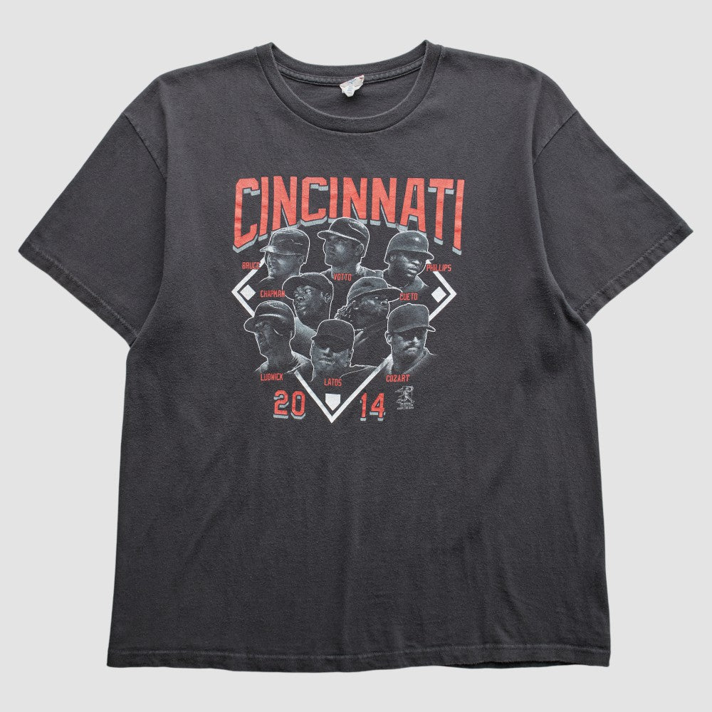 Cincinnati Reds 2014 T-Shirt - Black - Vintage - Fanatics on Sale