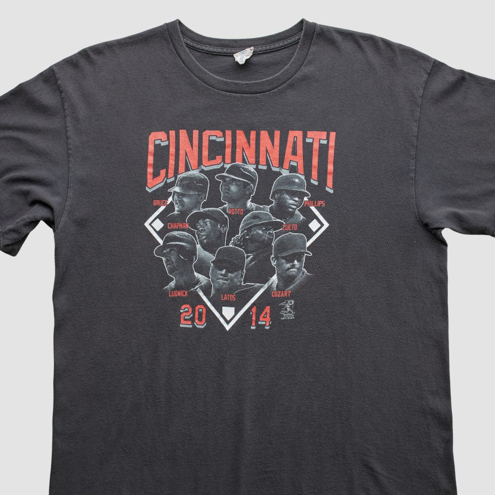 Cincinnati Reds 2014 T-Shirt - Black - Vintage - Fanatics on Sale