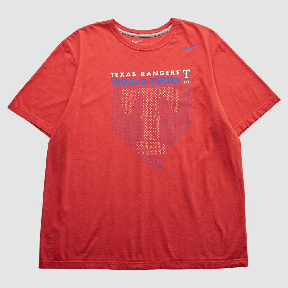 Texas Rangers Nike 2011 T-Shirt - Red - XVintage - Nike on Sale