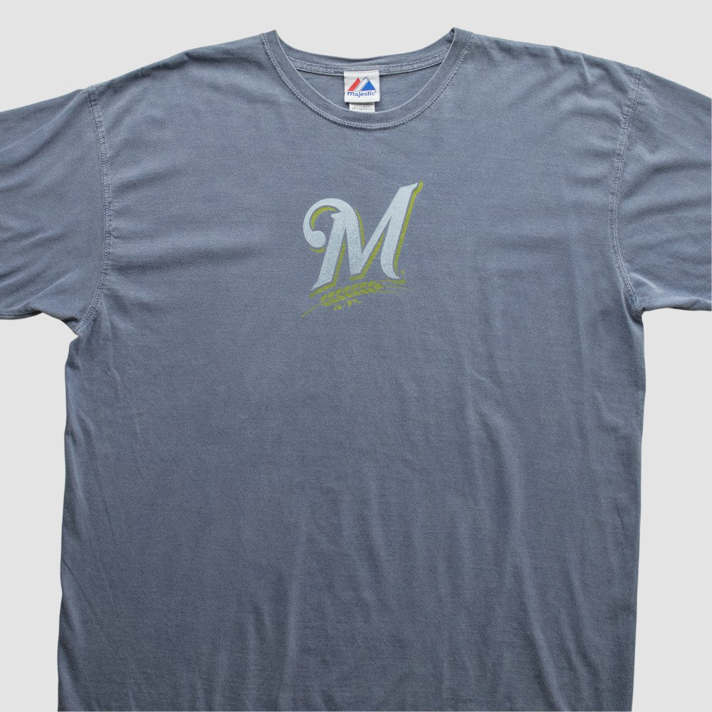 Milwaukee Brewers Majestic 2000s T-Shirt - Blue - 2XVintage - Fanatics on Sale