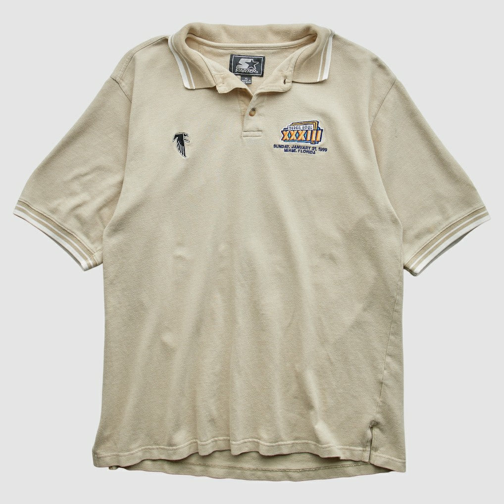 Fanatics Atlanta Falcons Starter 1999 Polo Beige Vintage
