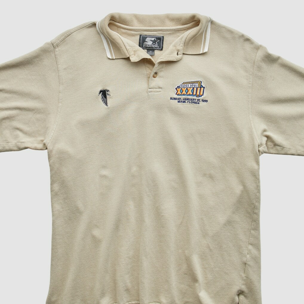 Fanatics Atlanta Falcons Starter 1999 Polo Beige Vintage