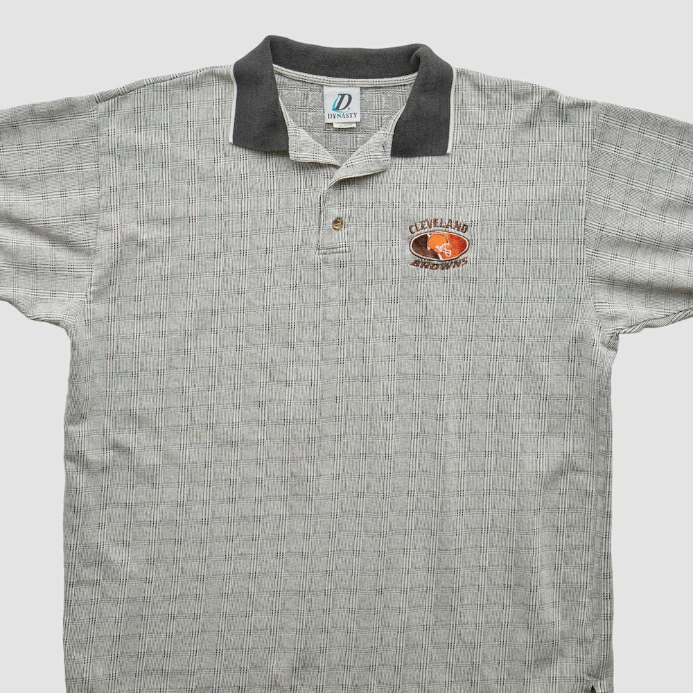 Fanatics Cleveland Browns Dynasty 2000s Polo Gray Vintage