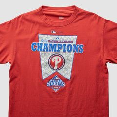 Philadelphia Phillies 2008 T-Shirt - Red - Vintage - Fanatics on Sale