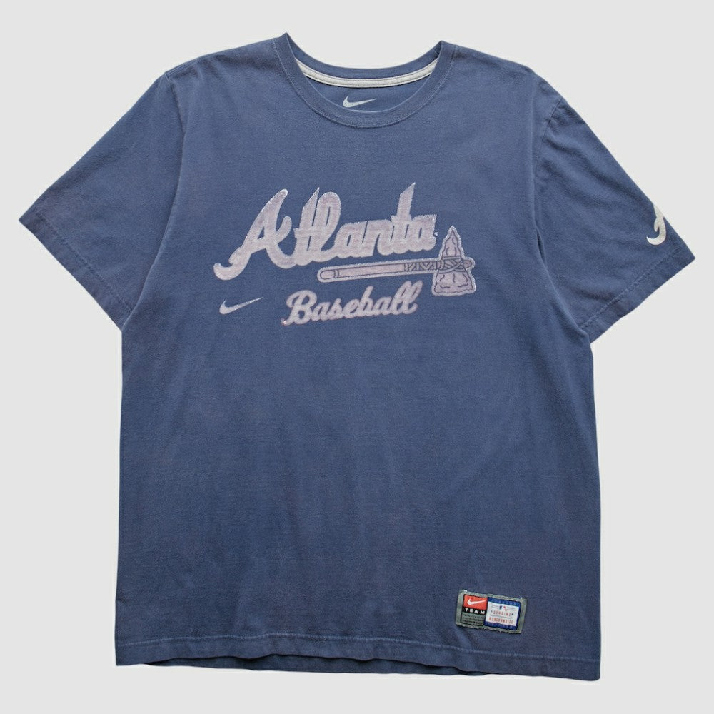 Atlanta Braves Nike 2010s T-Shirt - Blue - Vintage - Nike on Sale