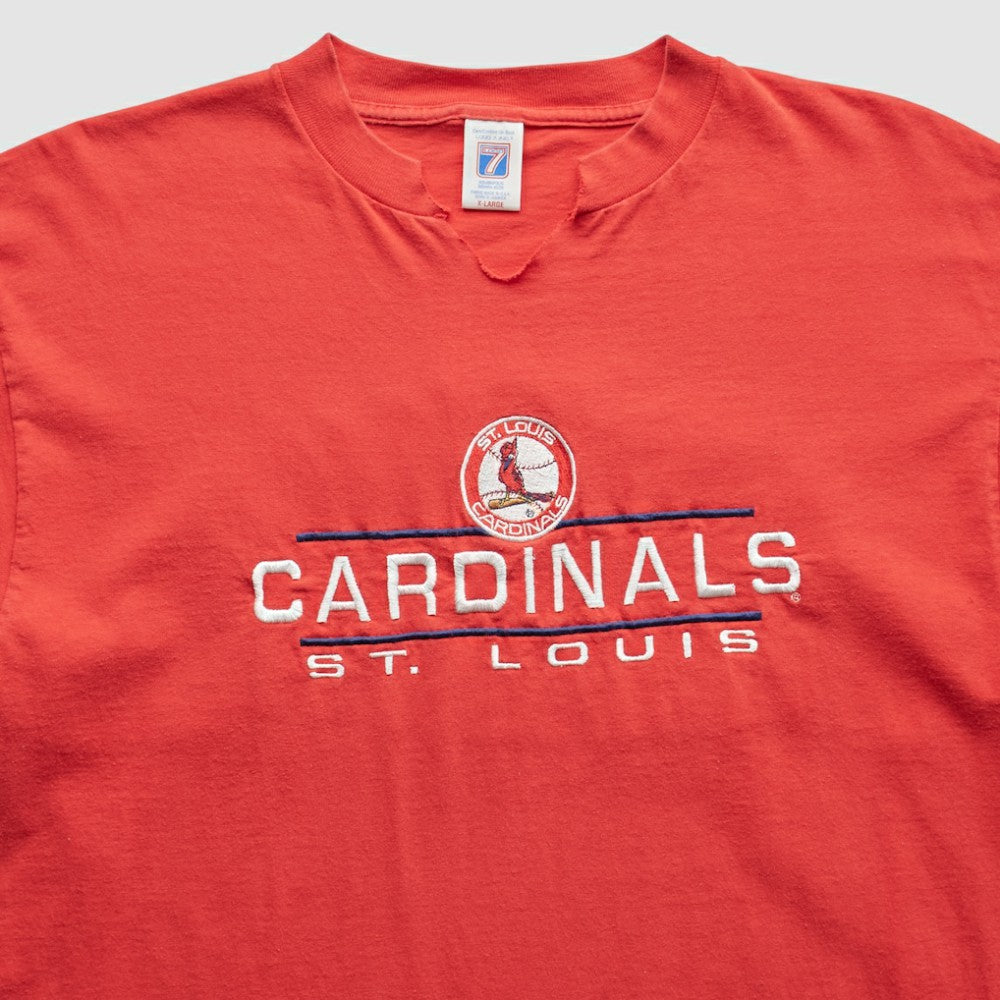 St. Louis Cardinals Logo 7 90s T-Shirt - Red - Vintage - Fanatics Online