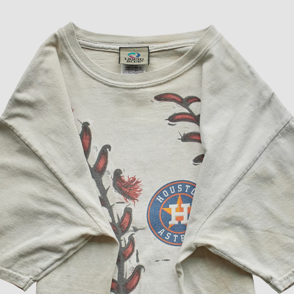 Houston Astros Liquid Blue 2000s T-Shirt - Beige - Vintage - Fanatics on Sale