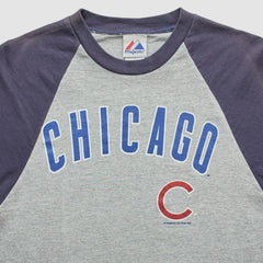 Chicago Cubs Majestic 2008 T-Shirt - Heather Gray - Vintage - Fanatics Online