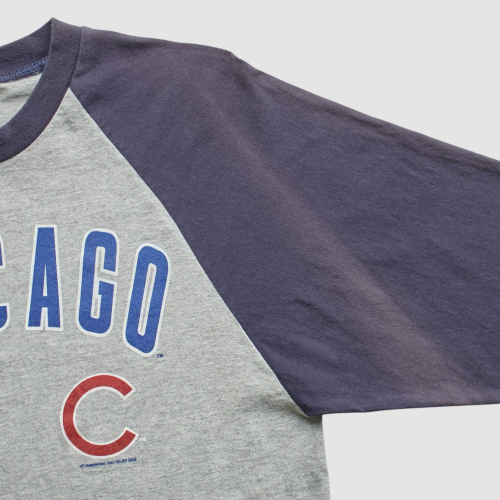 Chicago Cubs Majestic 2008 T-Shirt - Heather Gray - Vintage - Fanatics Online