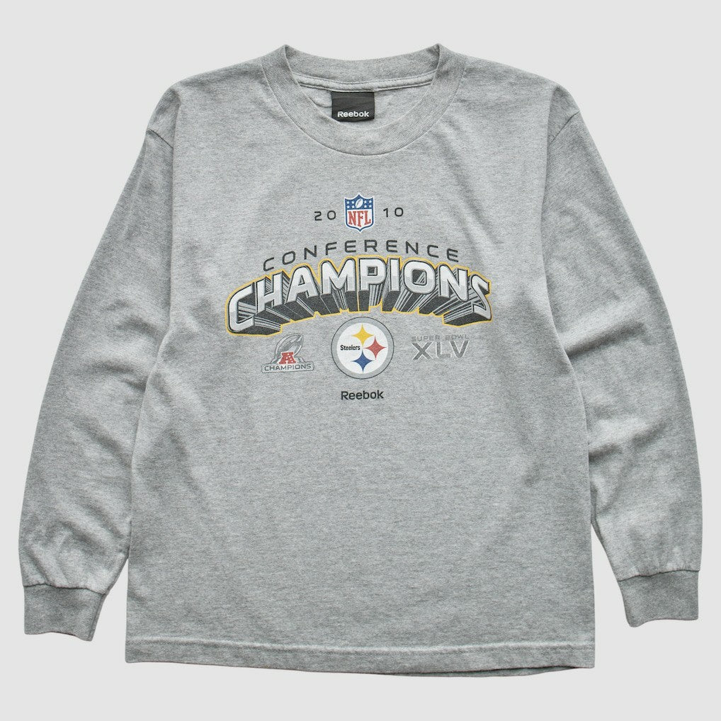 Fanatics Pittsburgh Steelers Reebok 2010 Sweatshirt Gray Vintage