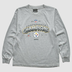 Fanatics Pittsburgh Steelers Reebok 2010 Sweatshirt Gray Vintage