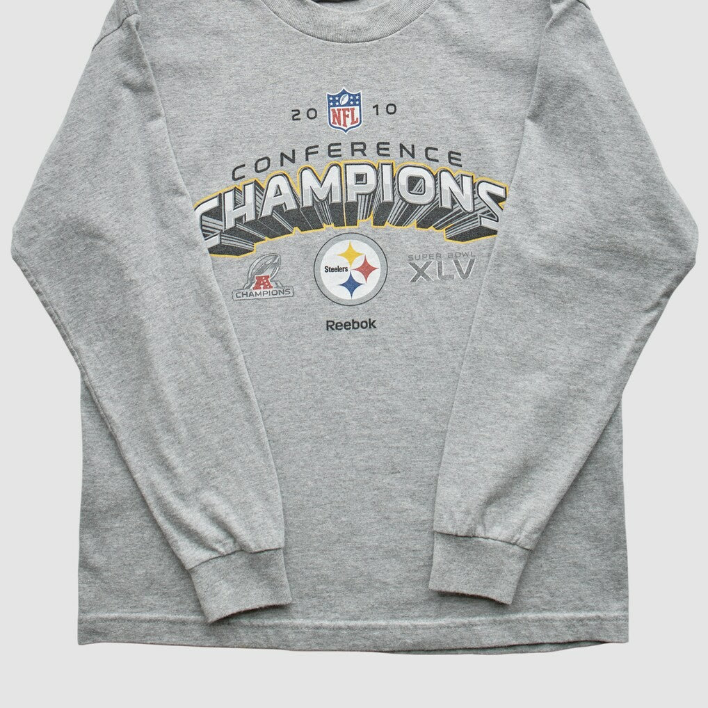 Fanatics Pittsburgh Steelers Reebok 2010 Sweatshirt Gray Vintage