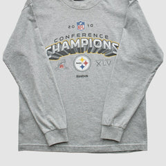 Fanatics Pittsburgh Steelers Reebok 2010 Sweatshirt Gray Vintage