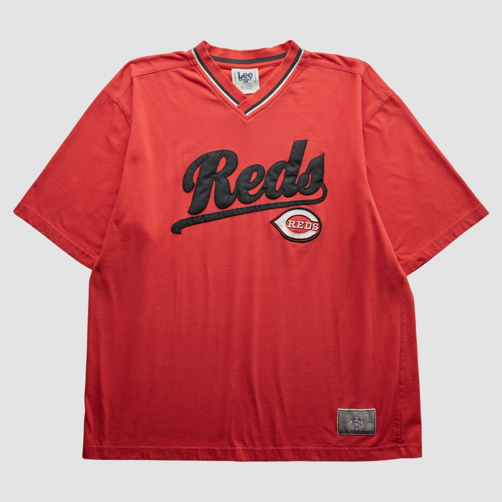 Cincinnati Reds Lee Apparel 90s T-Shirt - Red - 2XVintage - Fanatics Discount