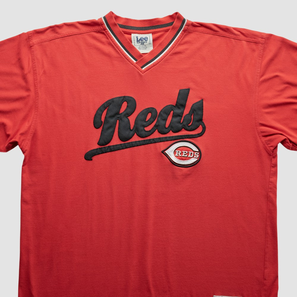 Cincinnati Reds Lee Apparel 90s T-Shirt - Red - 2XVintage - Fanatics Discount