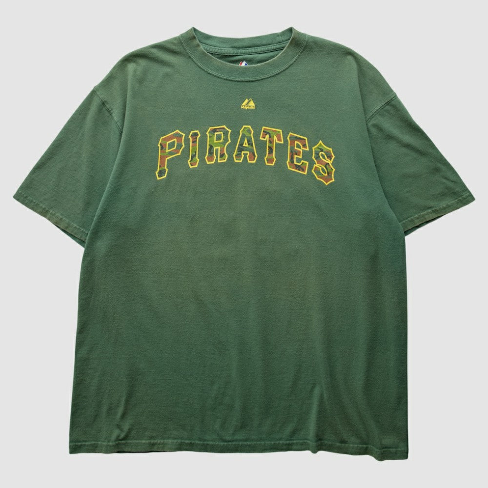 Pittsburgh Pirates Majestic 2000s T-Shirt - Green - Vintage - Fanatics Lifestyle
