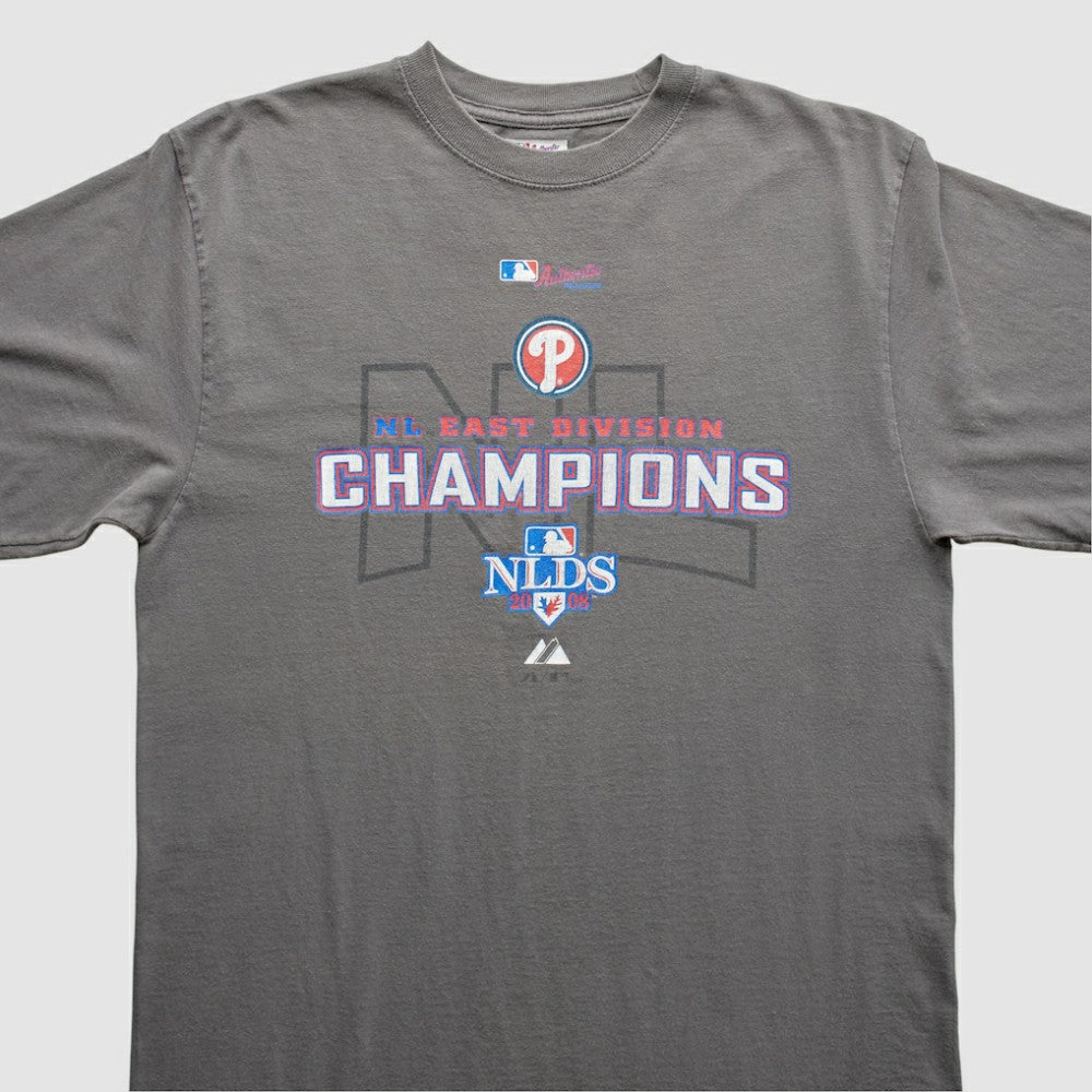 Philadelphia Phillies 2008 T-Shirt - Gray - Vintage - Fanatics Sale