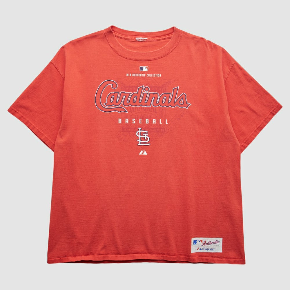 St. Louis Cardinals Majestic 2000s T-Shirt - Red - XVintage - Fanatics Lifestyle