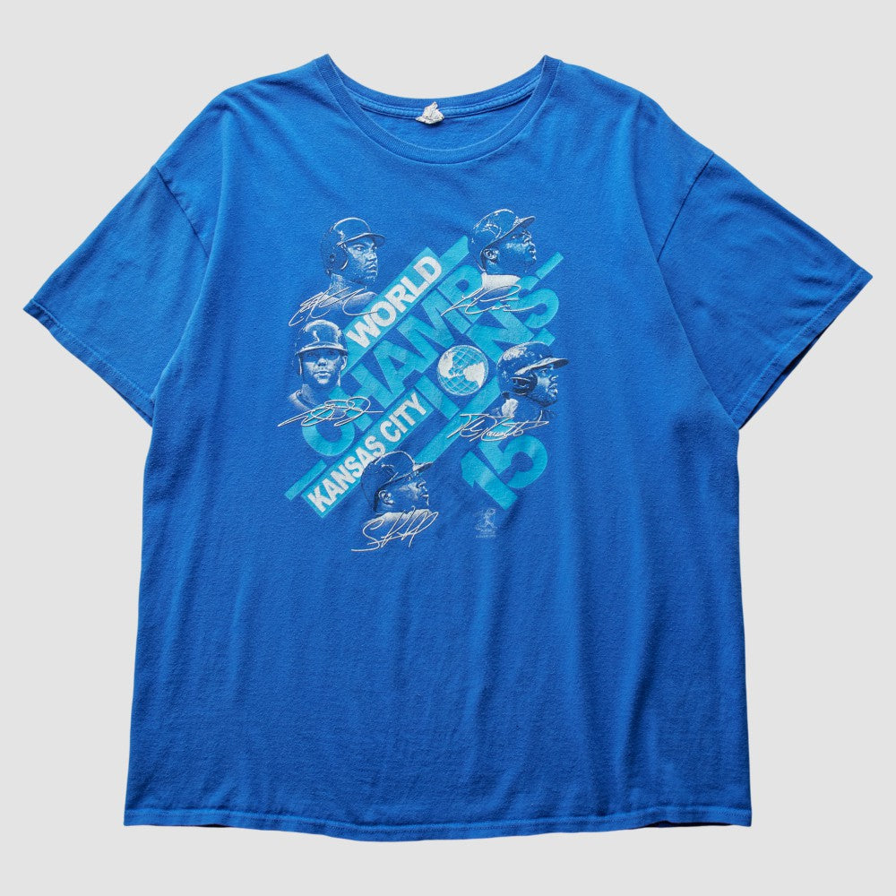 Kansas City Royals 2015 T-Shirt - Blue - Vintage - Fanatics Online