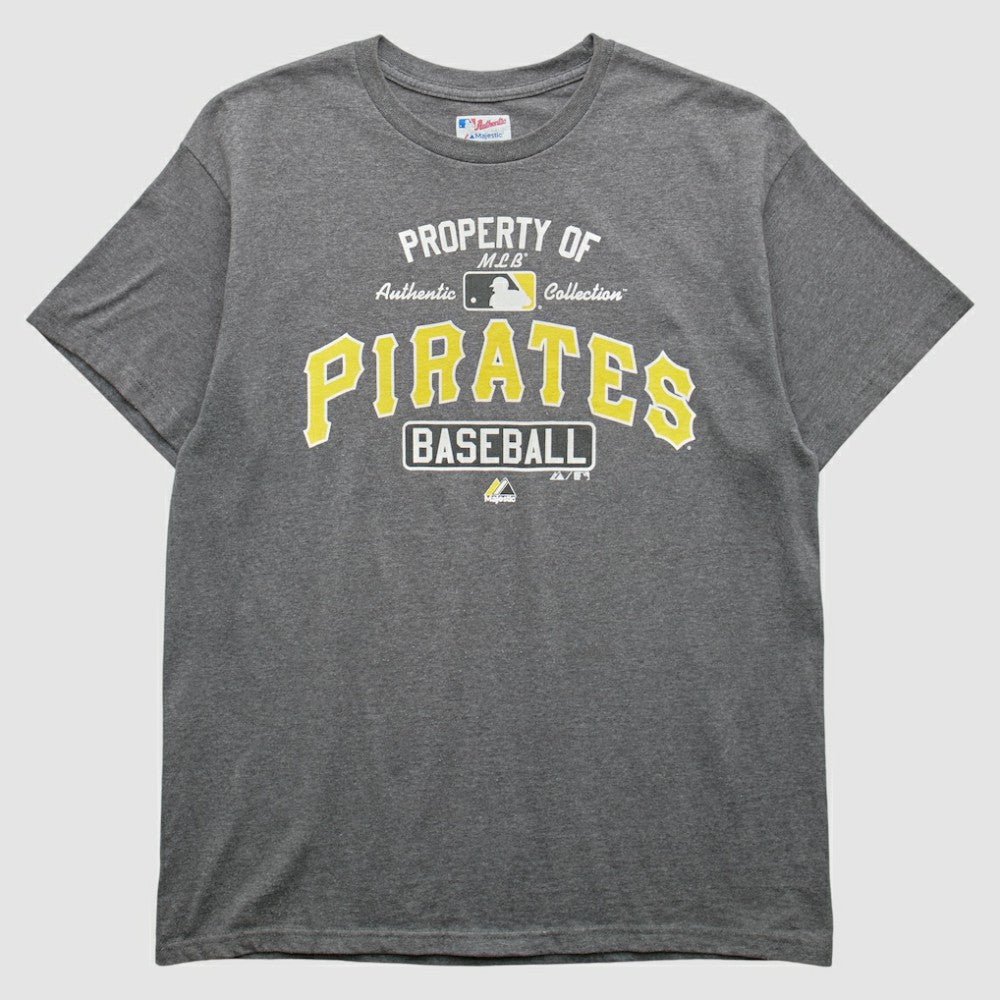 Pittsburgh Pirates Majestic 2000s T-Shirt - Gray - Vintage - Fanatics Online